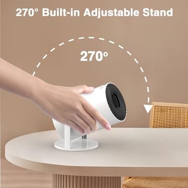 [Electronic Focus with Short Throw] PANSEBA Mini Projector with WiFi 6 and Bluetooth, Auto Keystone Outdoor Movie Projector, Big Screen Home Portable Projector for Phone/TV Stick/Laptop/HDMI - Image 2