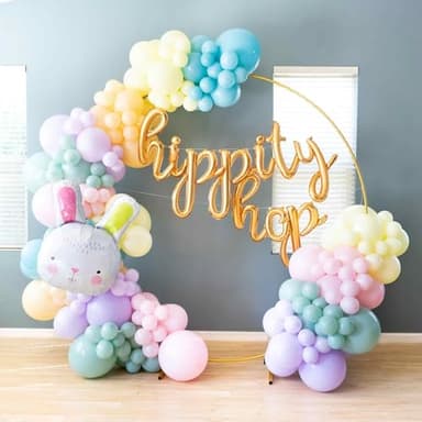 Voircoloria 130pcs Pastel Balloons Different Sizes 18" 12" 10" 5" Macaron Latex Balloon Garland Arch Kit for Birthday Easter Baby Shower Graduation Wedding Gender Reveal Anniversary Party Decorations - Image 3