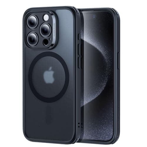ESR for iPhone 15 Pro Max Case, Translucent Matte Case, Compatible with MagSafe, Military-Grade Protection, Classic Series, Frosted Black - Image 1