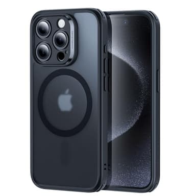 ESR for iPhone 15 Pro Max Case, Translucent Matte Case, Compatible with MagSafe, Military-Grade Protection, Classic Series, Frosted Black - Image 1