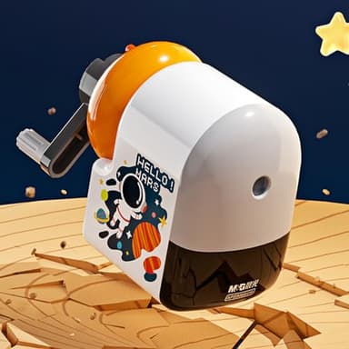 M&G Cute Manual Labor-Saving Pencil Sharpener for Colored and Sketch Pencils - Kids, School, Classroom, Home, Artists (Orange) - Image 5