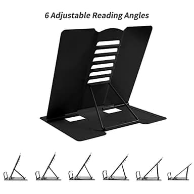 Metal Book Stand Adjustable Book Holder for Reading - Image 7