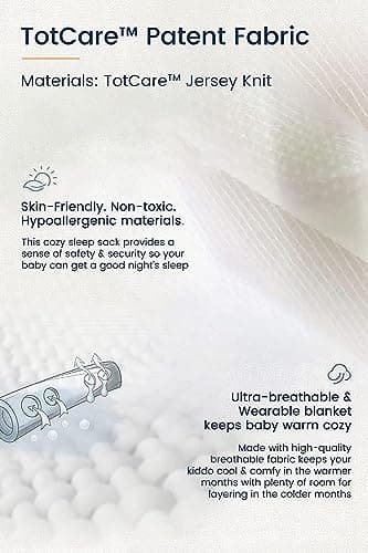 TotAha Toddler Sleep Sack 2T-4T, Soft Wearable Blanket Baby Sleep Bag, Light 0.5 TOG or Medium-weight 1.0 TOG Sleeping Sacks - Image 6