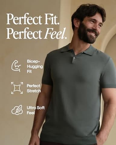 True Classic Polo Shirts for Men – Mens Polo Shirts Short Sleeve Cotton, Personalized Custom Cut, Pack of 6, Variety, L - Image 5