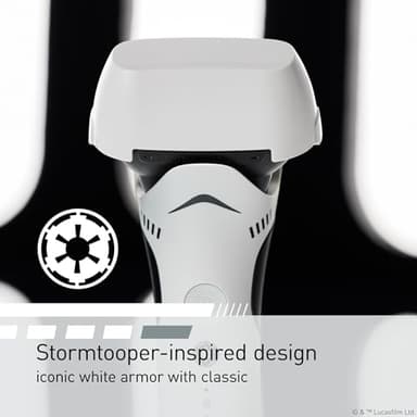 Panasonic Electric Shaver, Special Edition Star Wars Stormtrooper Design, Wet Dry Men’s Shaver with 3-Blade Cutting System and Pop-Up Trimmer - ES-SWLT2W - Image 3
