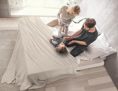 Utopia Bedding Khaki 100% Cotton Waffle Blanket 300 GSM [King - 90x108 Inch] Soft Lightweight Breathable Bed Blanket for All Season - Image 7