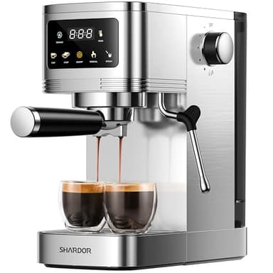 SHARDOR Espresso Machine 20 Bar, Professional Espresso Machine with Milk Frother and Touchscreen, Expresso Coffee Machines with Adjustable Temperature,for Cappuccino, Latte - Image 1