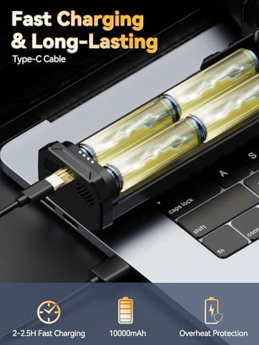 COOLDOVE Super Wind Monster - 1 Min Fast Cleaning Dust, Compressed Air Duster, 4-Gear Adjustable Electric Air Duster with Light, Rechargeable Air Blower for Keyboard, PC, Car, and Home Cleaning - Image 5