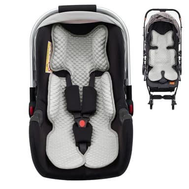 Kaseeous Car Seat Cooling Pad for Baby, Mink Dot Car Seat Cooler Mat for Girls Boys, Stroller Cooling Pad with 3D Breathable Mesh, Multifunctional Infant Carseat Cooling Insert Liner for Summer - Image 1