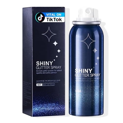 HANYWIL Body Glitter, Glitter Spray for Hair and Body, Spray, Hairspray Clothes, Long-Lasting Shimmer Suitable Stage, Festival Rave Makeup Prom 2.11 Fl Oz - Image 1