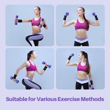 Zempox Adjustable Dumbbell Set of 2, 4 in 1 Free Weights Dumbbells Set for Women, Hand Weights for Women at Home, Each 2lb 3lb 4lb 5lb with TPU Soft Rubber Handle for Home Gym Exercise Training - Image 6