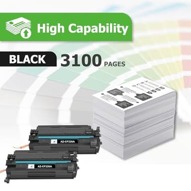 Aztech 26A CF226A Toner Cartridge 2 Pack Compatible Replacement for HP 26A CF226A 26X CF226X Pro M402dn M402n M402dw Pro MFP M426fdw M426fdn M426dw Series Printer Ink High Yield (Black 2-Pack) - Image 3