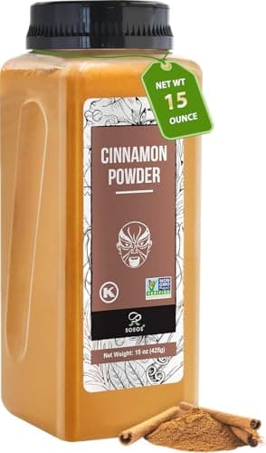 Soeos Cinnamon Powder, 15 oz (425g), Cinnamon Seasoning Spice for Coffee, Baking, Cooking and Beverages - Image 1