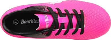 BomKinta Kid's FG Soccer Shoes Athletic Outdoor Soccer Cleats Rose Red Size 3 M US Little Kid - Image 6
