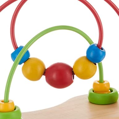 Hape Double Bubble Wooden Bead Maze | Award Winning Educational Wire Roller Coaster Sorting Puzzle Early Development Toy for Babies and Toddlers - Image 5