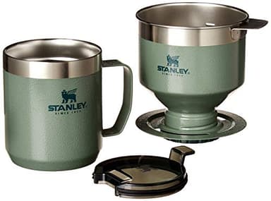 Stanley Perfect Brew Pour Over Set | 12 oz Camp Mug with Lid Included | Drip Coffee Maker with Reusable Filter | Insulated Stainless Steel | BPA-Free | Hammertone Green - Image 4