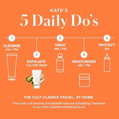 Kate Somerville ExfoliKate Intensive Exfoliating Treatment – Salicylic Acid and Lactic Acid Super Facial Scrub and Mask, Improves Texture and Pores, 0.5 Fl Oz - Image 7