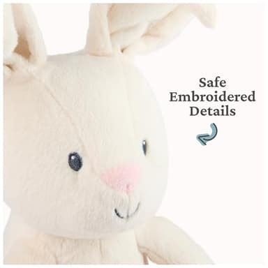 GUND Baby Peek-a-Boo Flora Bunny Plush, Bunny Rabbit Stuffed Animal, Baby Toy for Ages 0 and Up, Cream, 7" (Batteries Not Required) - Image 5