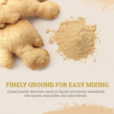 52USA Organic Ginger Powder 8oz, Finely Ground Ginger Root Powder-Premium Spice and Seasoning for Baking, Cooking & Tea, Raw, Gluten Free, Additive Free - Image 5