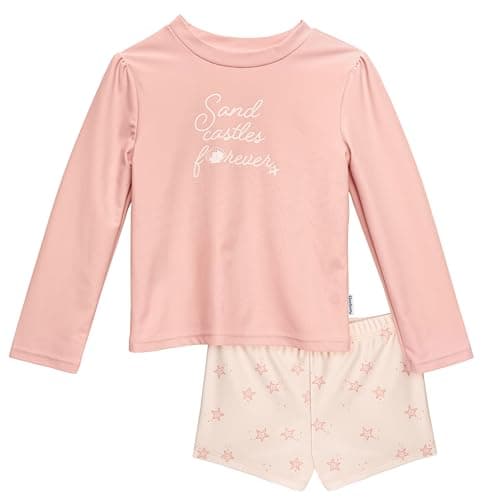 Gerber Baby Girl's Standard Rashguard Set, Starfish, 5 Years - Image 1