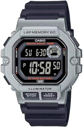 Casio WS1300H Series | Digital Watch | 100 Meter Water Resistance | LED Backlight | 1/100 SEC Stopwatch | Tide Graph | Coundtown Timer | LED Light | Multi Function Alarms | 10 Year Battery - Image 2
