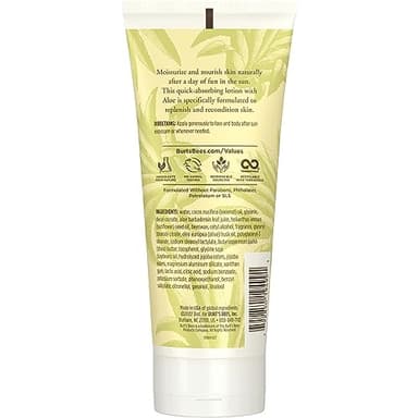 Burt's Bees After Sun Lotion with Hydrating Aloe Vera & Coconut Oil - Summer Essentials, Sunburn Relief, Natural After Sun Soother, 6 oz - Image 8