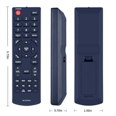 MC42FN00 New Replace Remote Control Applicable for Sanyo TV FW42D25T FW24E05T FW32D25T FW65D25T FW48D25T FW48D25TOM - Image 6