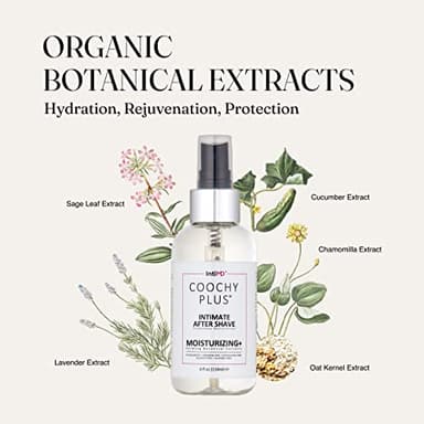 IntiMD Coochy Plus Intimate Shaving Complete Kit - Sweet Bliss & Organic After Shave Protection Soothing Moisturizer Mist - Antioxidant Formula Prevents Razor Burns, Itchiness & Ingrown Hair - Image 3
