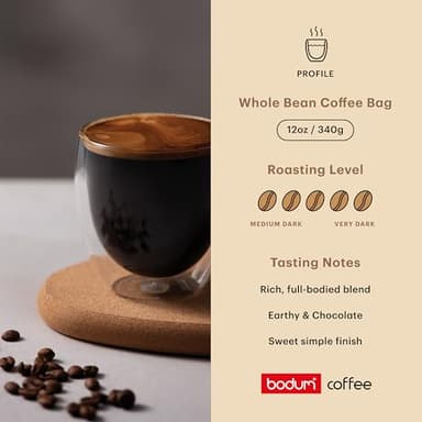 Bodum Roasting French Roast Coffee, Whole Bean, 12oz (340g) - Roasted in Denmark - Image 5