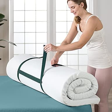 ZINUS 2 Inch Ultra Cooling Gel Memory Foam Mattress Topper with Cooling Cover, CertiPUR-US Certified, Twin, White - Image 8