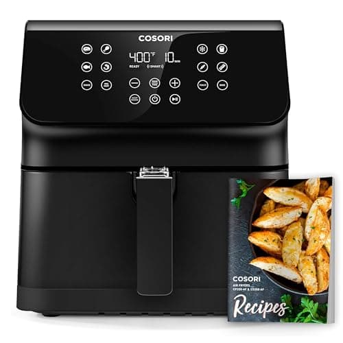 COSORI 12-in-1 Air Fryer 5.8QT, Toast, Bake, Nutrition Facts for 100+ In-App Recipes, AdaptIQ Tech Fast Cook, for Main & Side Dishes, Snacks, Leftovers, Detachable Square Basket, Dishwasher Safe - Image 1