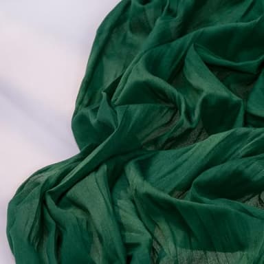 DeZerlor Emerald Green Cheesecloth Table Runner Fall Table Runner Boho Gauze 120 Inches Green Cheese Cloth Fall Table Decorations for Thanksgiving Wedding Bridal Baby Shower Tea Party - Image 4