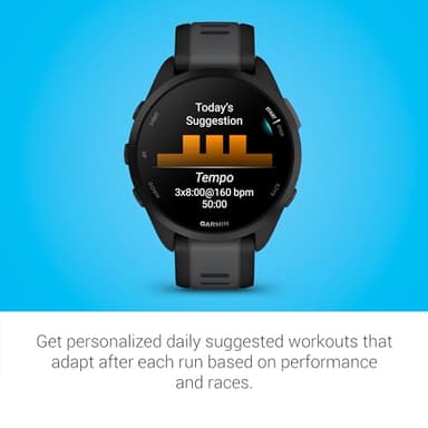 Garmin Forerunner 165, Running Smartwatch, Colorful AMOLED Display, Training Metrics and Recovery Insights, Black - Image 6
