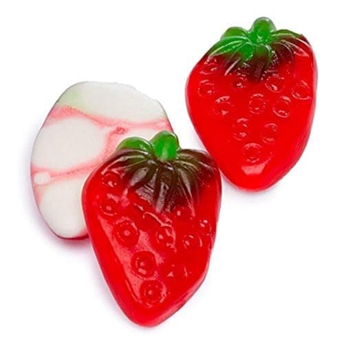 Gummi Strawberries with Cream 4.4 pound bulk strawberry gummy candy - Image 1