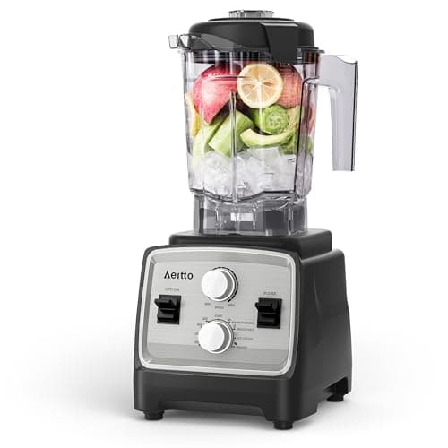 Aeitto Blenders for Kitchen with 1800W Motor, 68 Oz. Large Capacity, 2-in-1 Blender & Grinder Combo, BPA-Free Countertop Professional Blender for Smoothies, Ice Crush, Frozen Drinks, Platinum - Image 1