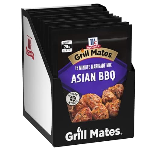McCormick Grill Mates Marinade Mix, Asian BBQ, Korean-Inspired, 15 Minute Marinade for Chicken, Steak, and More, 1.25 oz (Pack of 12) - Image 1