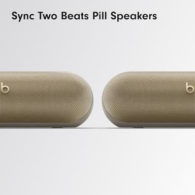 Beats Pill - Portable Bluetooth Speaker- Up to 24H Battery Life, Water Resistant, Bluetooth, Apple & Android Compatible, Seriously Loud Sound for Home, Outdoor and Travel- Champagne Gold - Image 7