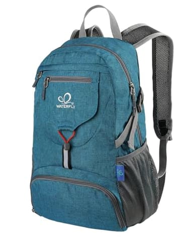 WATERFLY Small Lightweight Packable Backpack: 20l Ultra Light Foldable Travel Hiking Camping Daypack Day Pack for Man Woman - Image 9