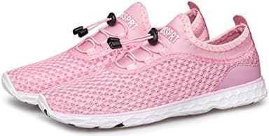 DOUSSPRT Women's Water Shoes Quick Drying Sports Aqua Shoes Pink Size 10 - Image 7