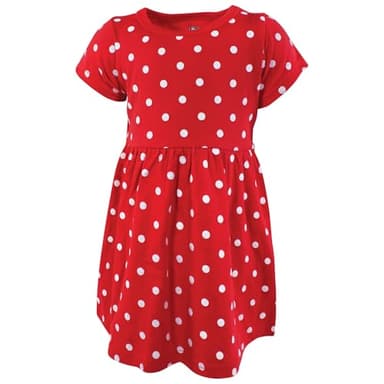 Hudson Baby Girls Cotton Dresses, Valentine Hearts, 3-6 Months - Image 4