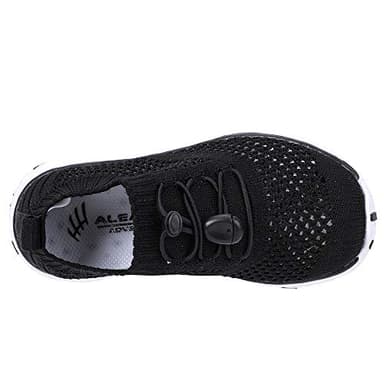 Boy/Girls Tennis Walking Shoes Sport Sneakers for Pool, Beach, Aqua Water Sports, Outdoor, Camp Black/White 6 M US Big Kid - Image 5