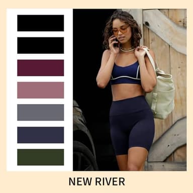 TNNZEET 7 Pack Biker Shorts for Women - 5''/8''/3'' High Waisted Workout Tummy Control Spandex Gym Shorts for Yoga Athletic - Image 3