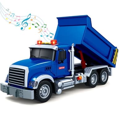 SpringFlower Large Dump Truck Toy for 3 4 5 6 7 Years Old Boy, Truck Toy with Sound and Light, Kids Toddlers Birthday Gifts for Boys & Girls,for Indoor & Outdoor - Image 7