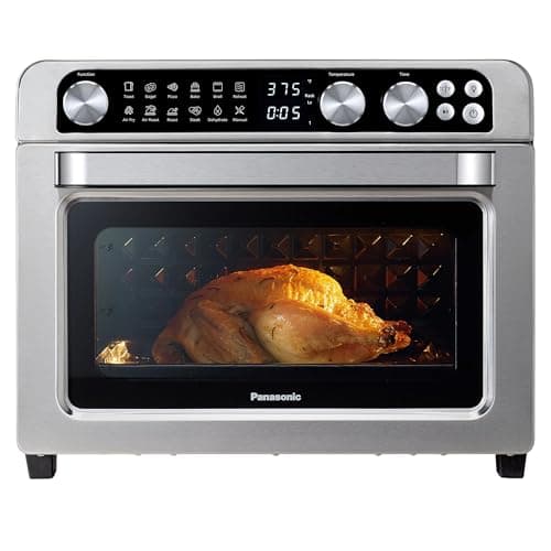 Panasonic FlashXpress Family Size Air Fryer Toaster Oven Combo, 11 Cooking Functions, 1800W PFAS-Free, Double Infrared Heating, Temperature Control Dial, Stainless Steel - NB-G211P - Image 1
