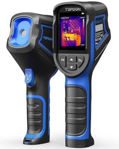 TOPDON TC004 Mini Handheld Thermal Imaging Camera, 240 x 240 TISR Resolution, -4°F to 842°F, 15-Hour Battery Life, 128 x 128 IR Resolution, 25Hz Infrared Camera, High/Low Temp Alerts, Auto Shutdown - Image 1