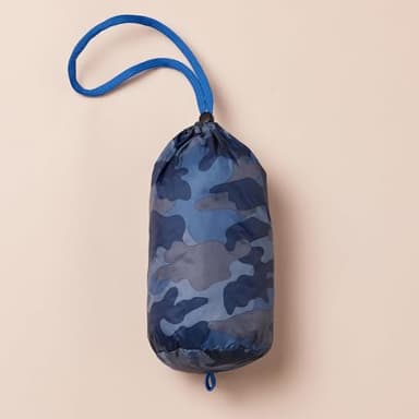 Amazon Essentials Boys' Lightweight Water-Resistant Packable Puffer Jacket, Blue Camo, Large - Image 6