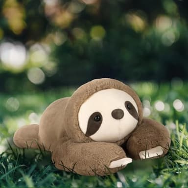 Niuniu Daddy 20" | 3.3 Pound Weighted Sloth Stuffed Animals for Adults & Kids & Baby, Large Brown Sloth Weighted Lap Animals Plush, Cute Weighted Stuffy Toy as Gift for Christmas Birthday Holidays - Image 7