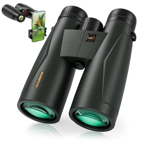 12 * 52 HD Binoculars for Adults High Powered,Binoculars for Bird Watching with Upgraded Phone Adapter,BaK4 Prisms,22mm Large Eyepiece,Clear Low Light Vision,Travel,Cruise,Binocular for Hunting - Image 1