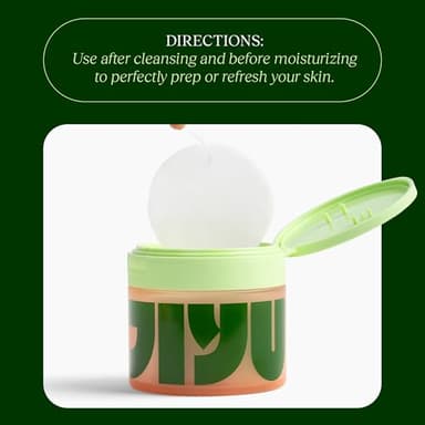 JiYu Toning Polish Pads - Korean Skincare for Dark Spots, Wrinkles & Dull Skin - Hydrating Facial Treatment with Snail Mucin, Niacinamide, Peptides & Centella - 100 Count - Image 8
