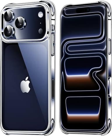 Mkeke for iPhone 17 Pro Max Case Clear, [Not Yellowing] [Military-Grade Drop Protection] Protective Clear for Apple 17 Pro Max Case with Shockproof Bumper 2025 - Image 1